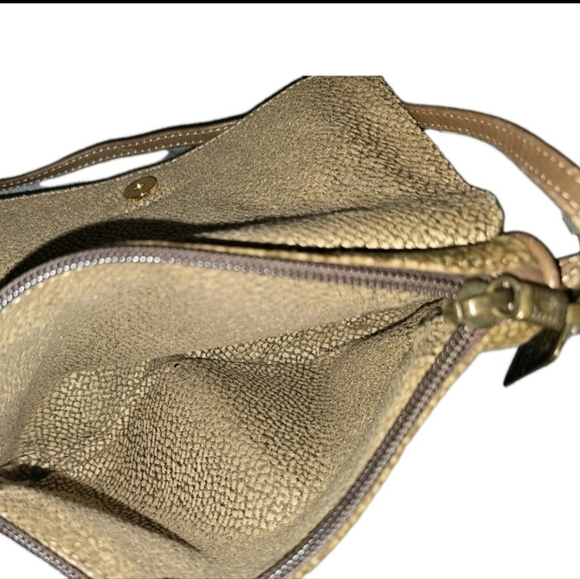 Cute Vintage Borbonese Tan Leather Shoulder Bag - Picture 4 of 4